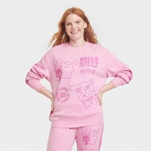 Women's Sanrio Hello Kitty And Friends
Two-Tone Graphic Sweatshirt - Pink